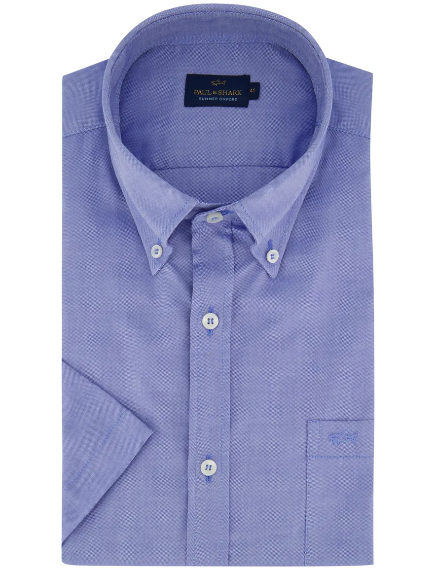 Paul & Shark overhemd blauw met borstzak