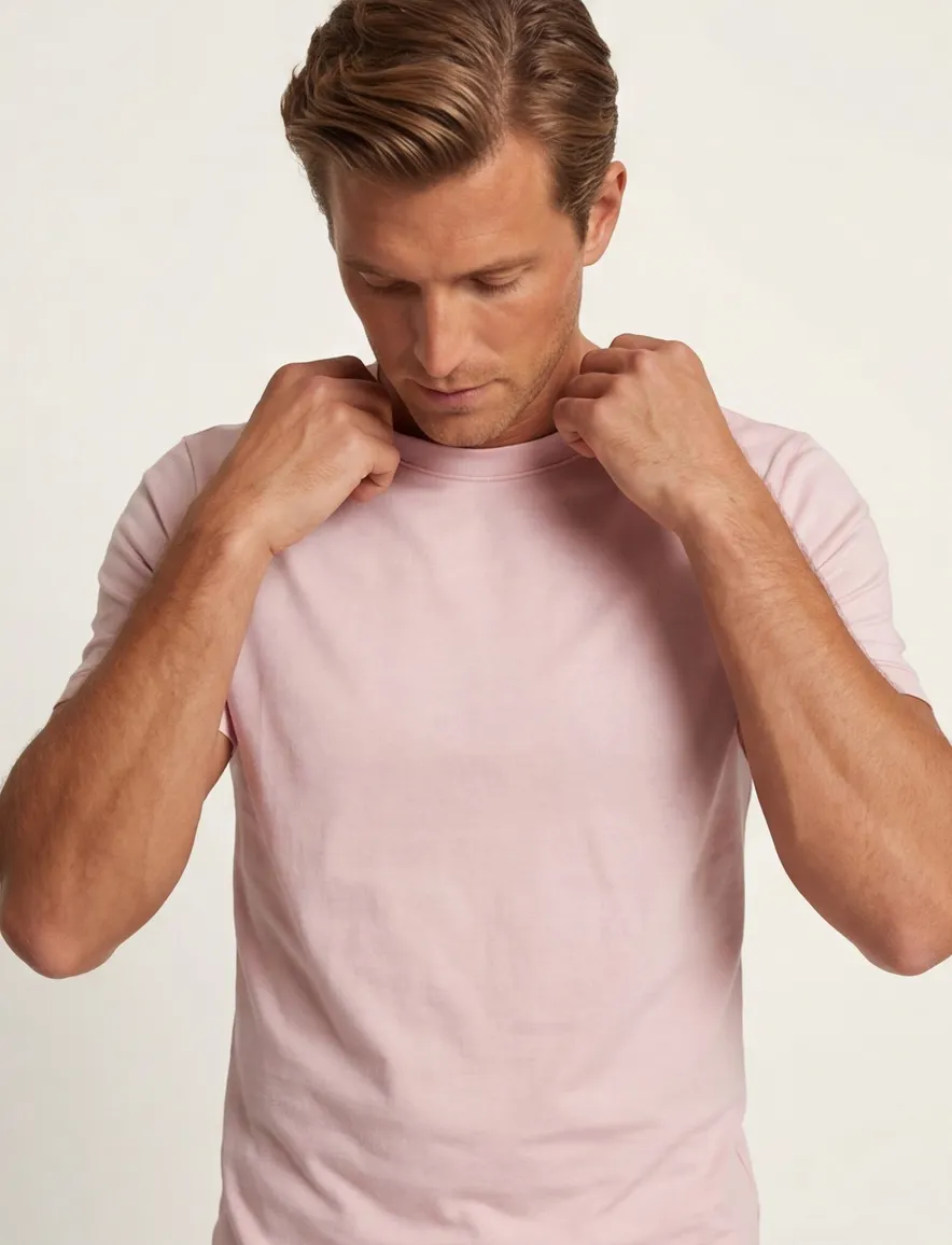Paul & shark shirt wijde fit roze xsoft