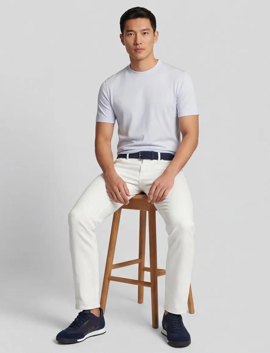Wijde fit shirt paul & shark lichtblauw