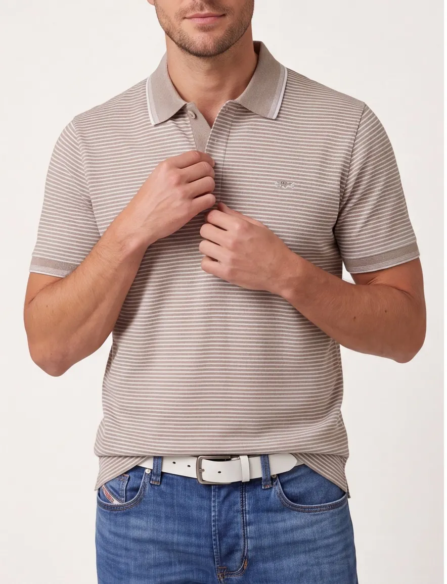 Paul & Shark Polo Blauw wit gestreept