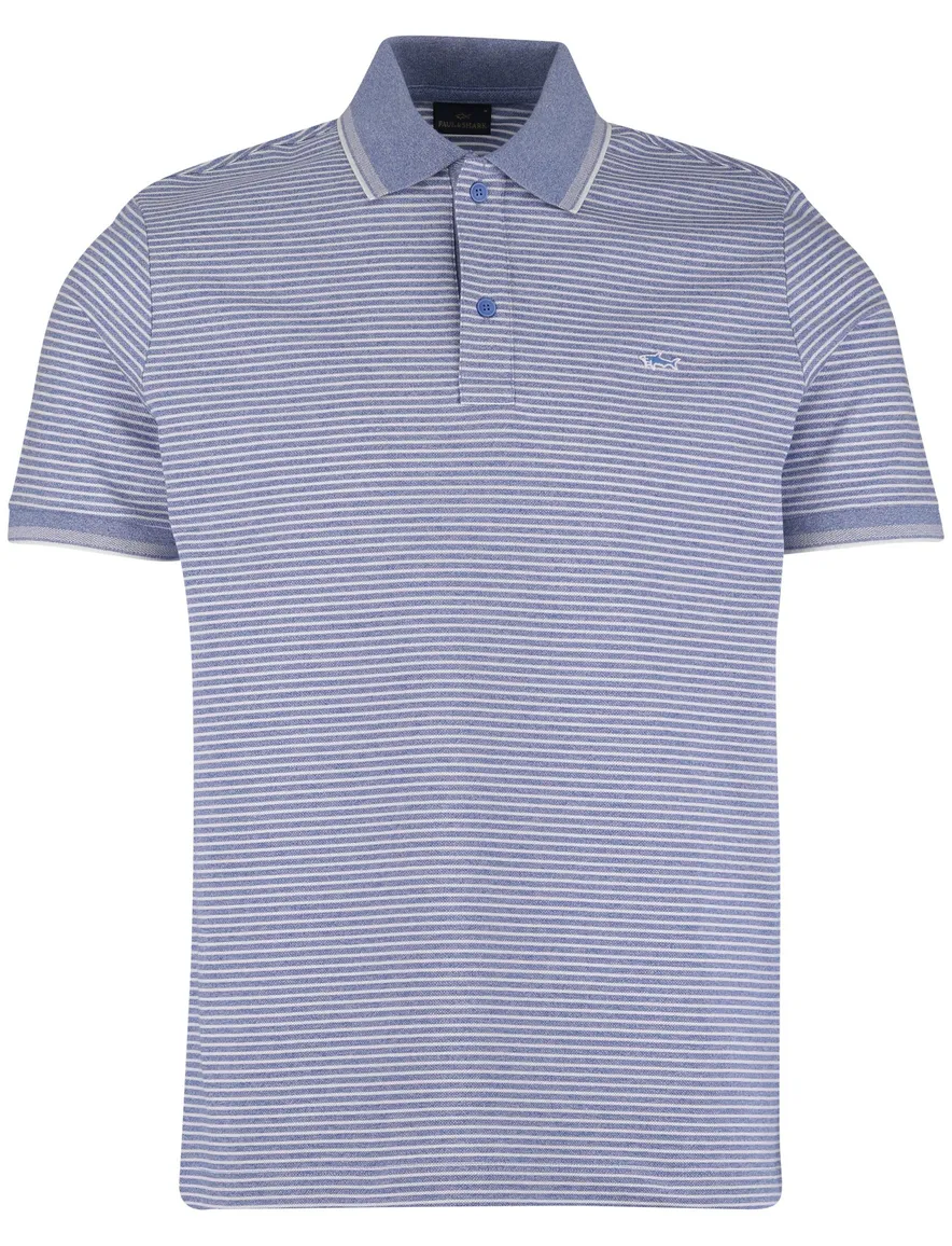 Paul & Shark Polo Blauw wit gestreept