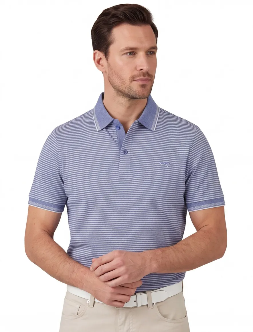 Paul & Shark Polo Blauw wit gestreept