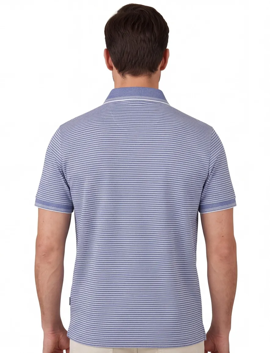 Paul & Shark Polo Blauw wit gestreept