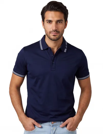 Paul & Shark donkerblauw poloshirt Paul & Shark normale fit
