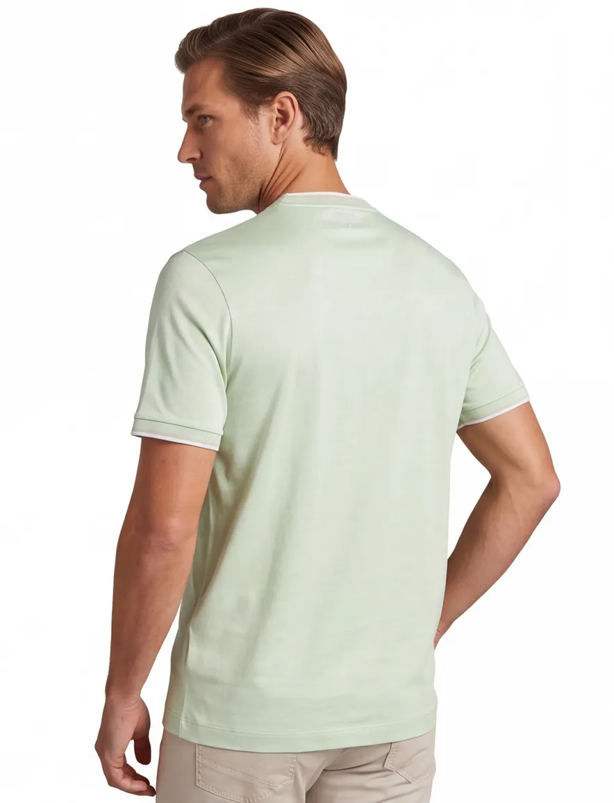 T-shirt Paul & Shark groen katoen wijde fit