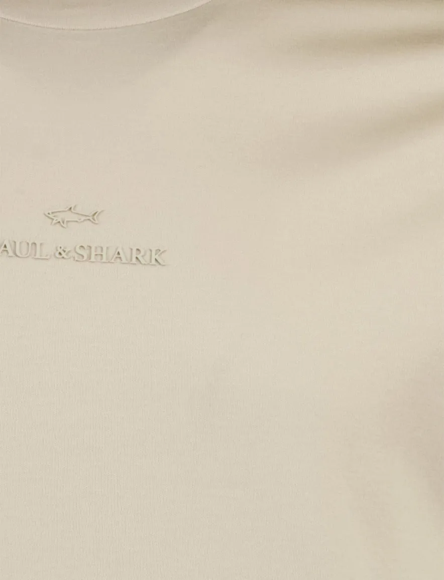 T-shirt Paul & Shark beige katoen