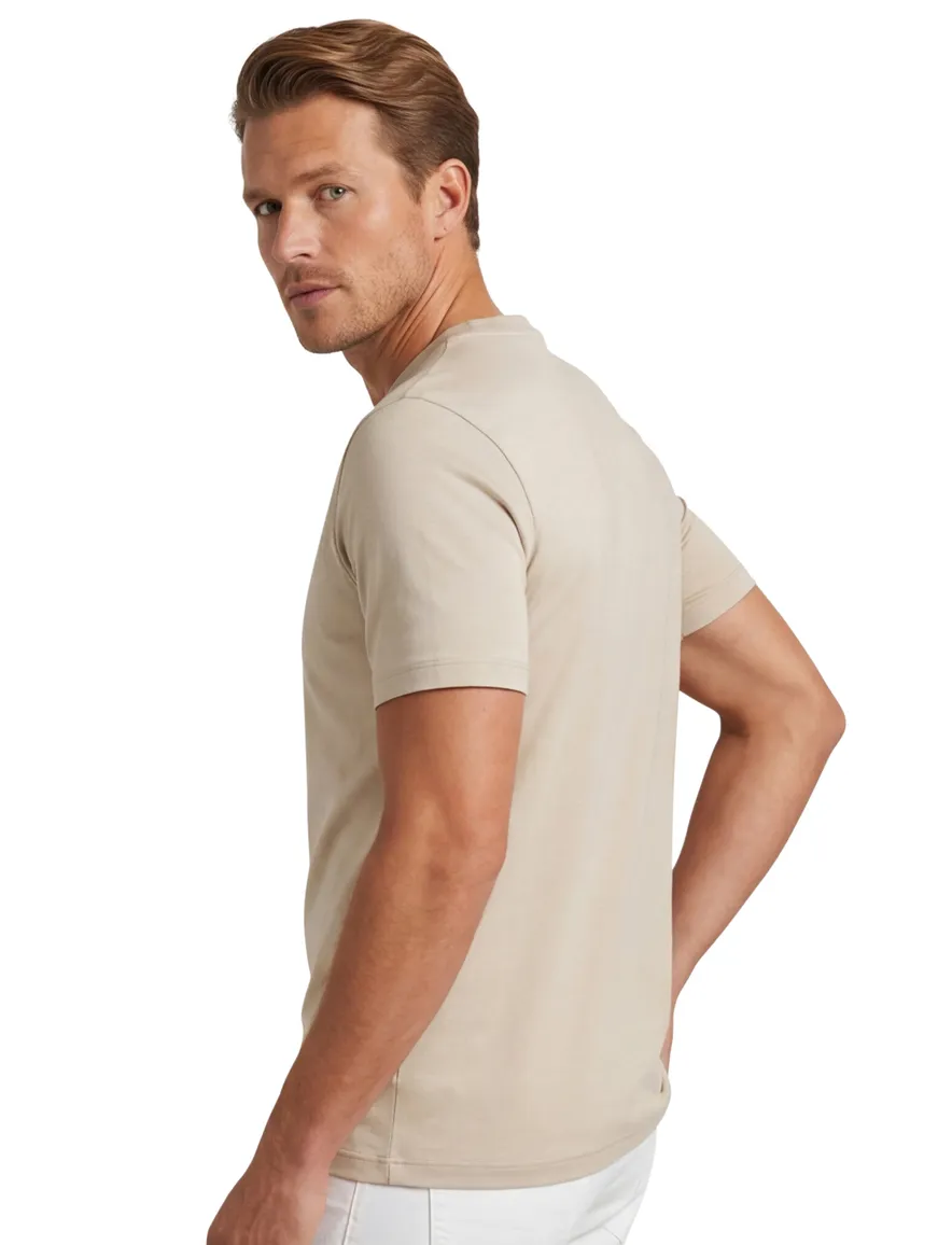 T-shirt Paul & Shark beige katoen