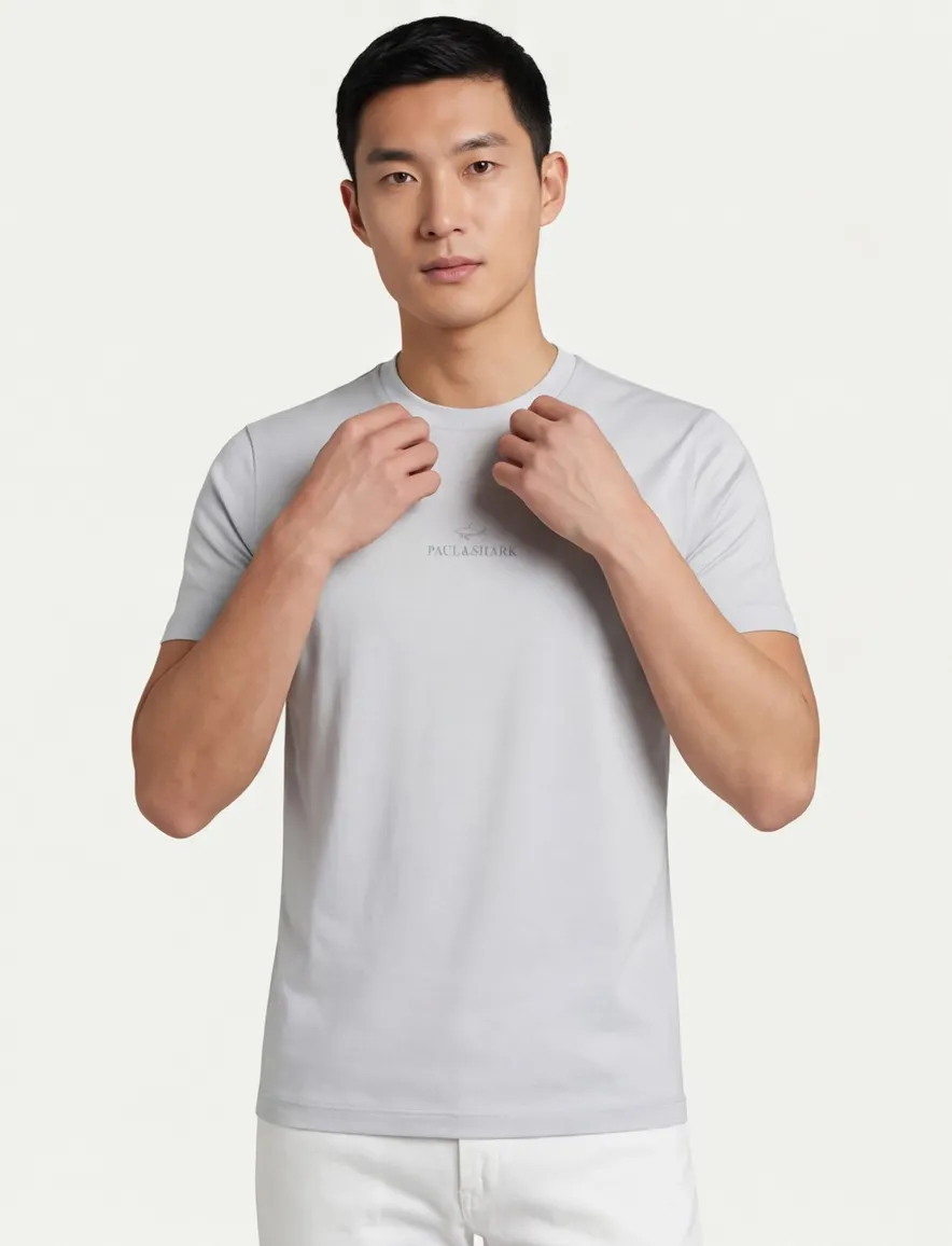 lichtblauw t-shirt Paul & Shark ronde hals