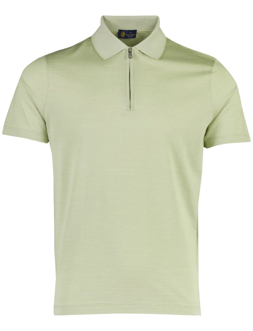Poloshirt Paul & Shark groen gestreept