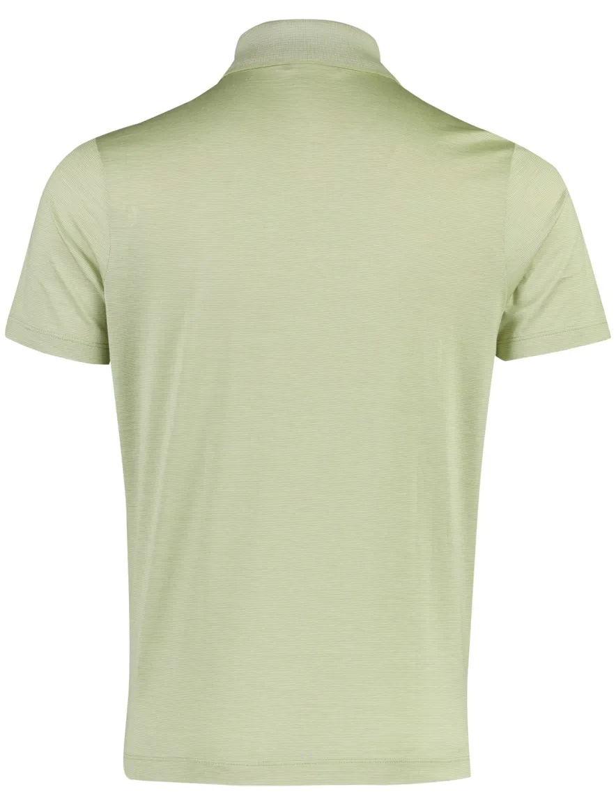 Poloshirt Paul & Shark groen gestreept