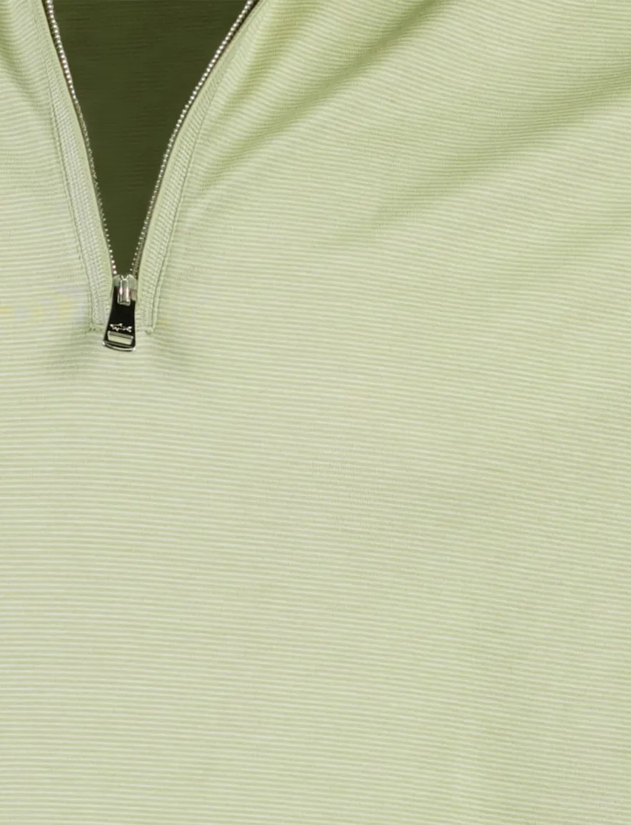 Poloshirt Paul & Shark groen gestreept
