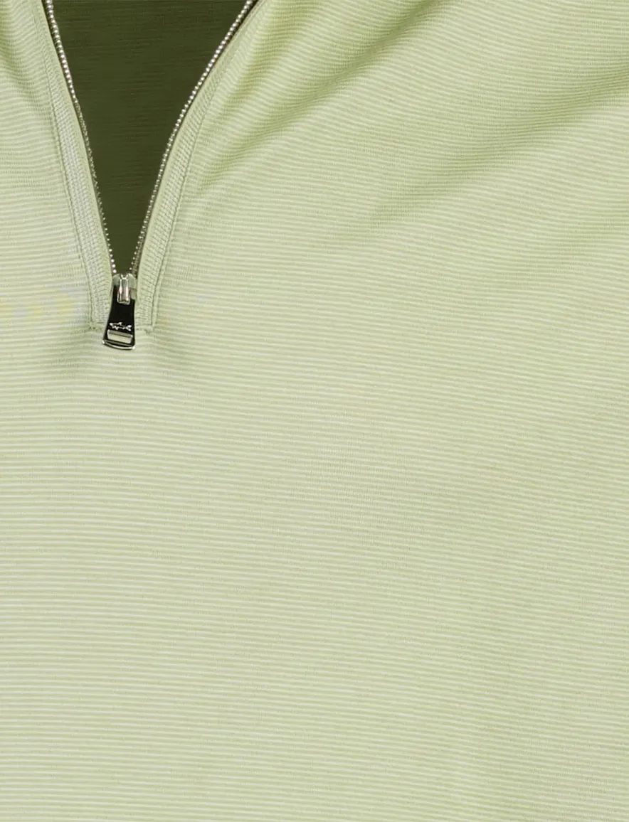 Poloshirt Paul & Shark groen gestreept