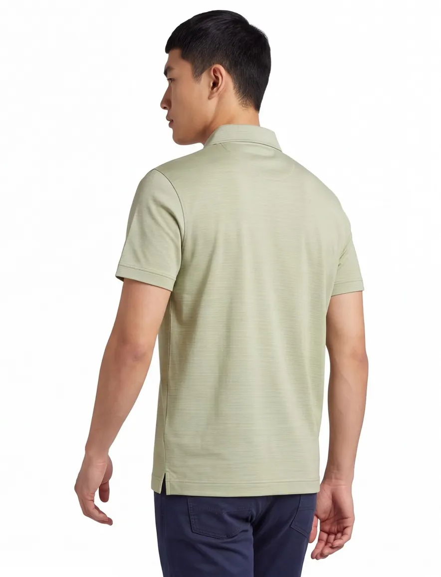 Poloshirt Paul & Shark groen gestreept