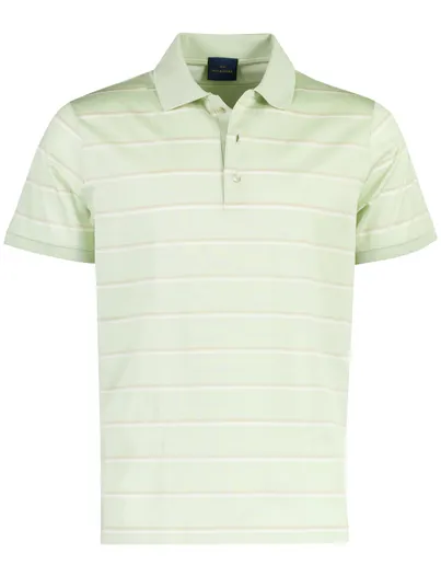 Paul & Shark Paul & Shark gestreepte poloshirt groen stretch