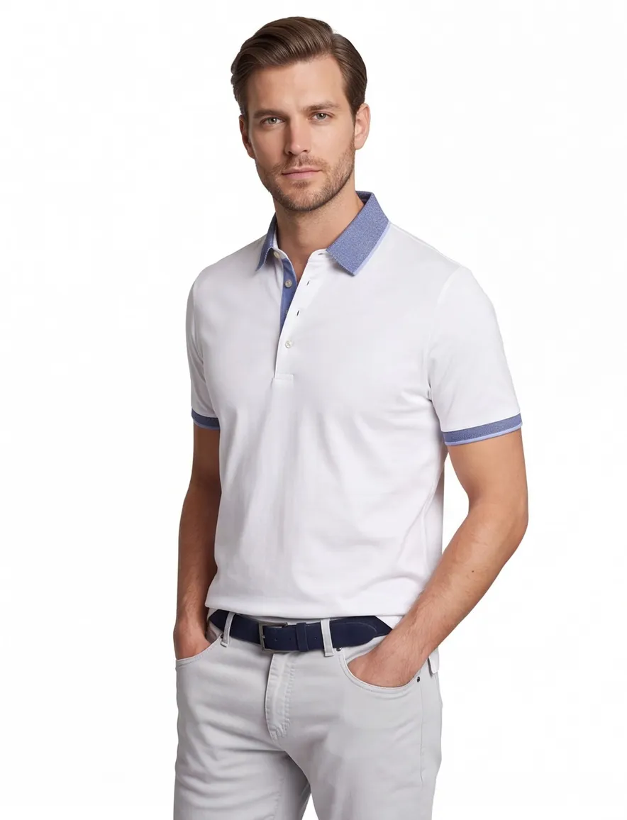 Paul & Shark poloshirt groen gestreept