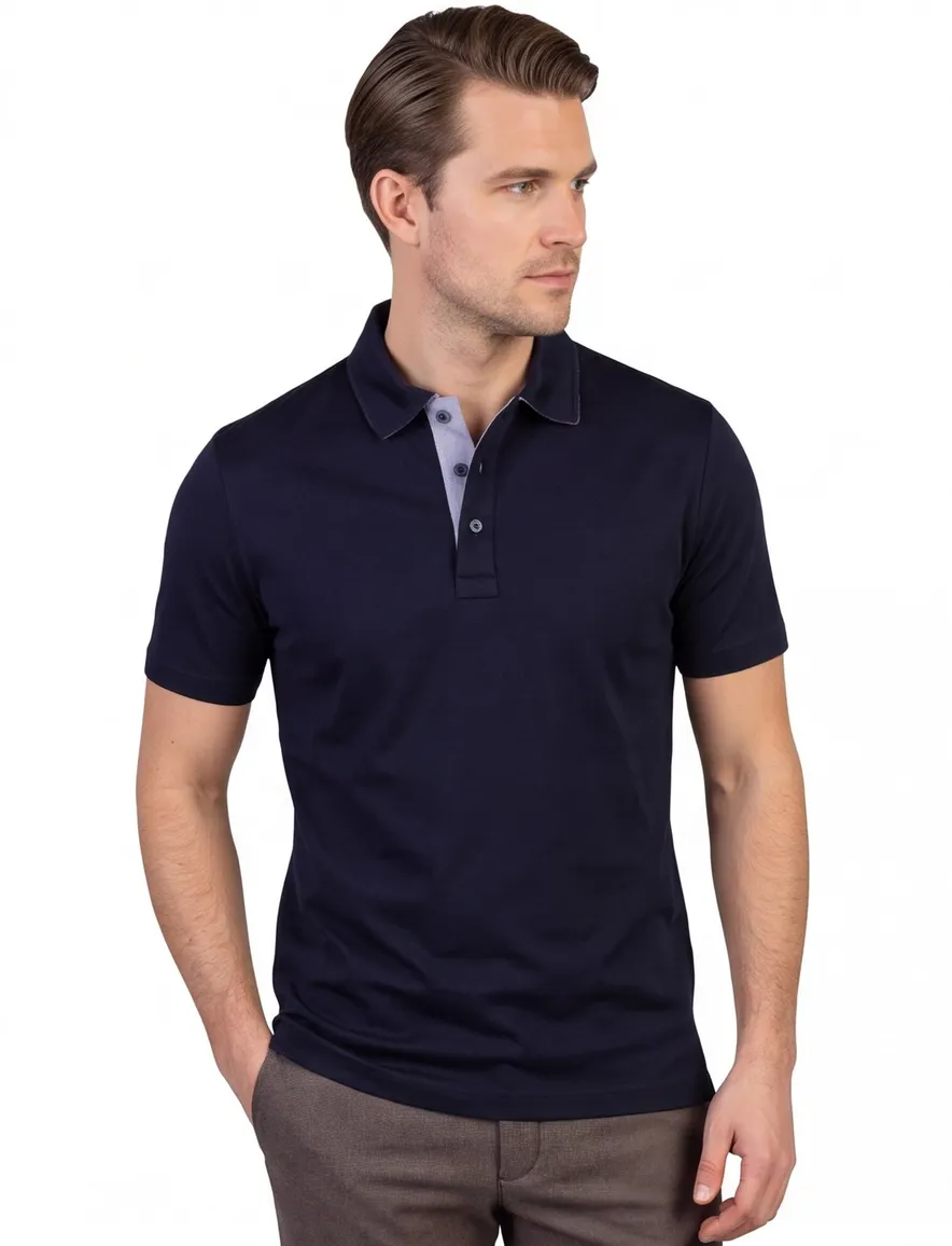Paul & Shark poloshirt donkerblauw
