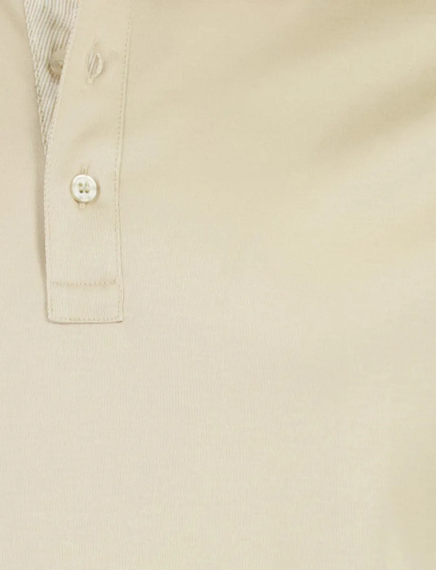 Beige poloshirt Paul & Shark korte mouw 100% katoen