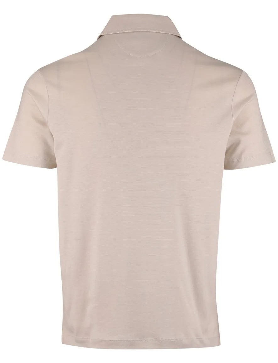 Paul & Shark Polo Beige effen lyocell