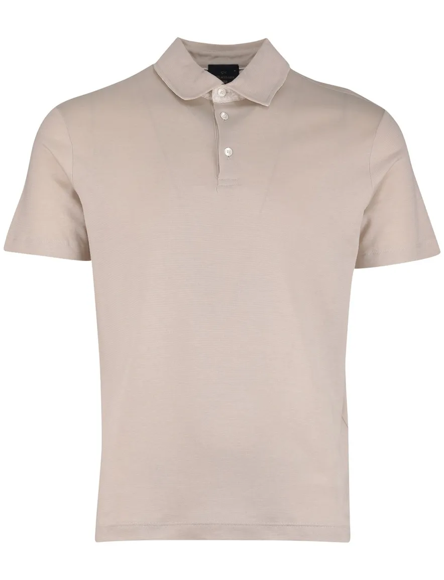Paul & Shark Polo Beige effen lyocell