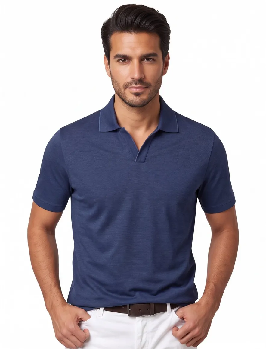 Poloshirt Paul & Shark donkerblauw X-Soft normale fit