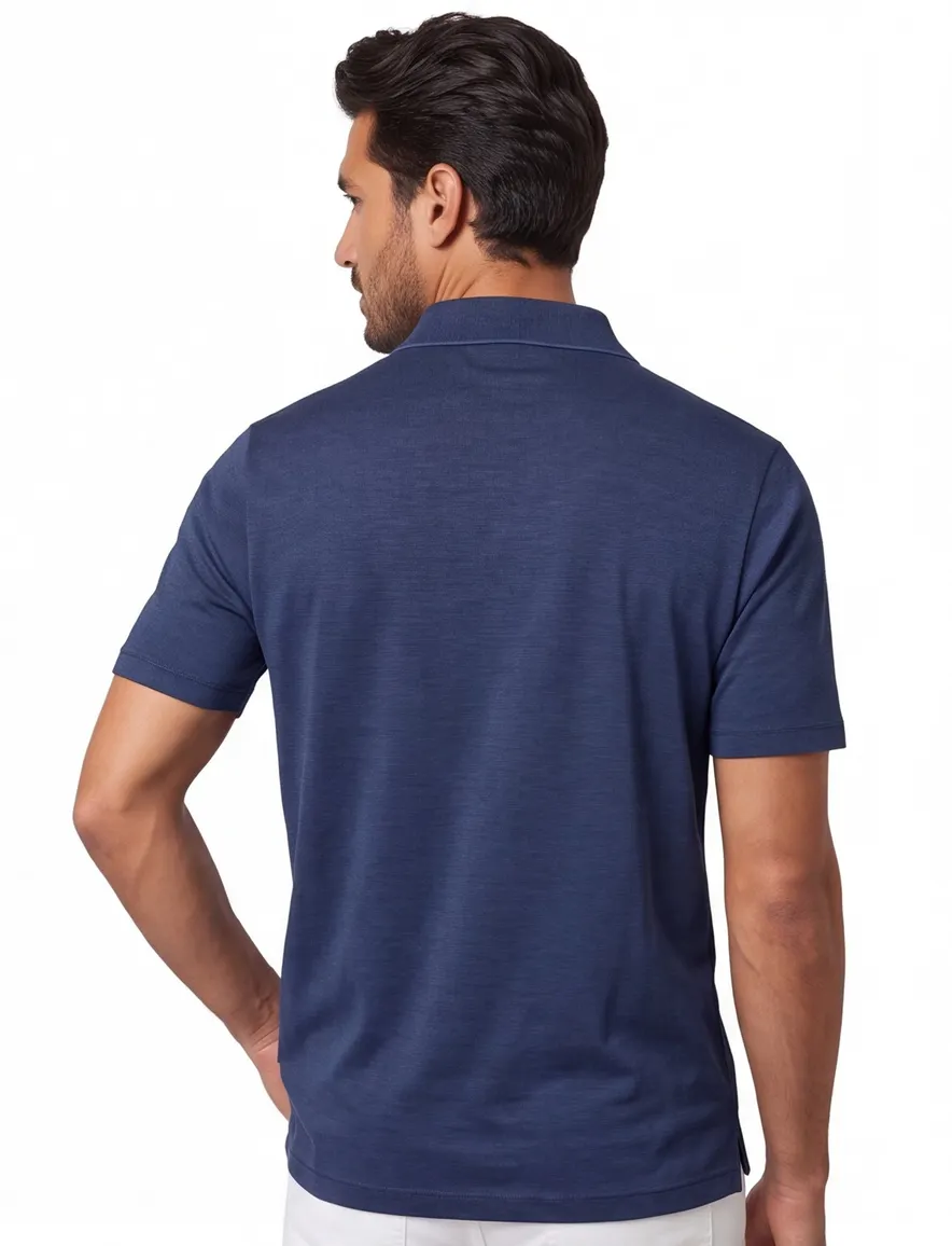 Poloshirt Paul & Shark donkerblauw X-Soft normale fit