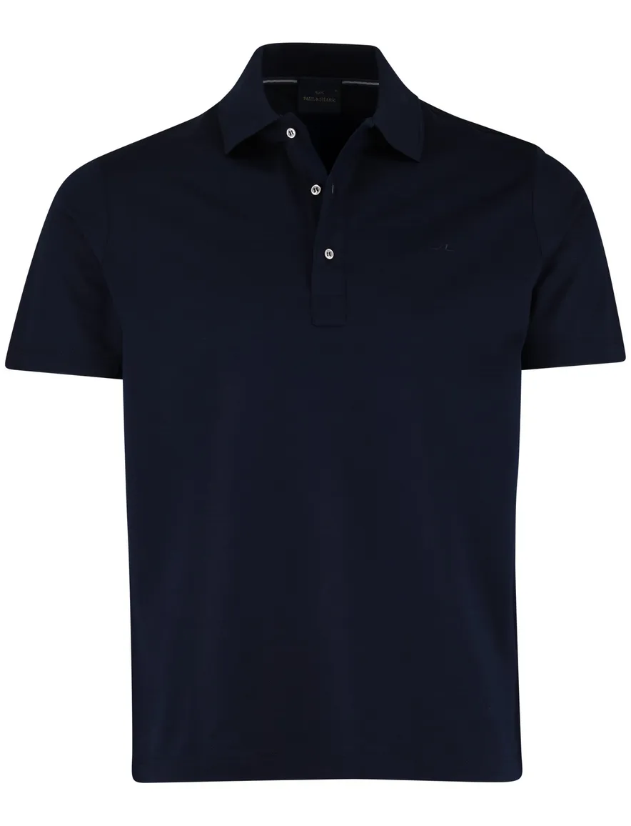 Paul & Shark Polo Donkerblauw effen katoen