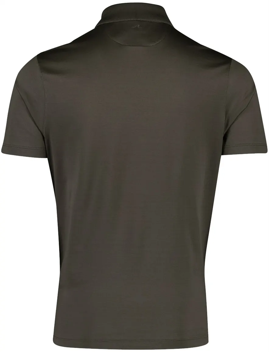 Paul & Shark poloshirt olijfgroen 3 knopen