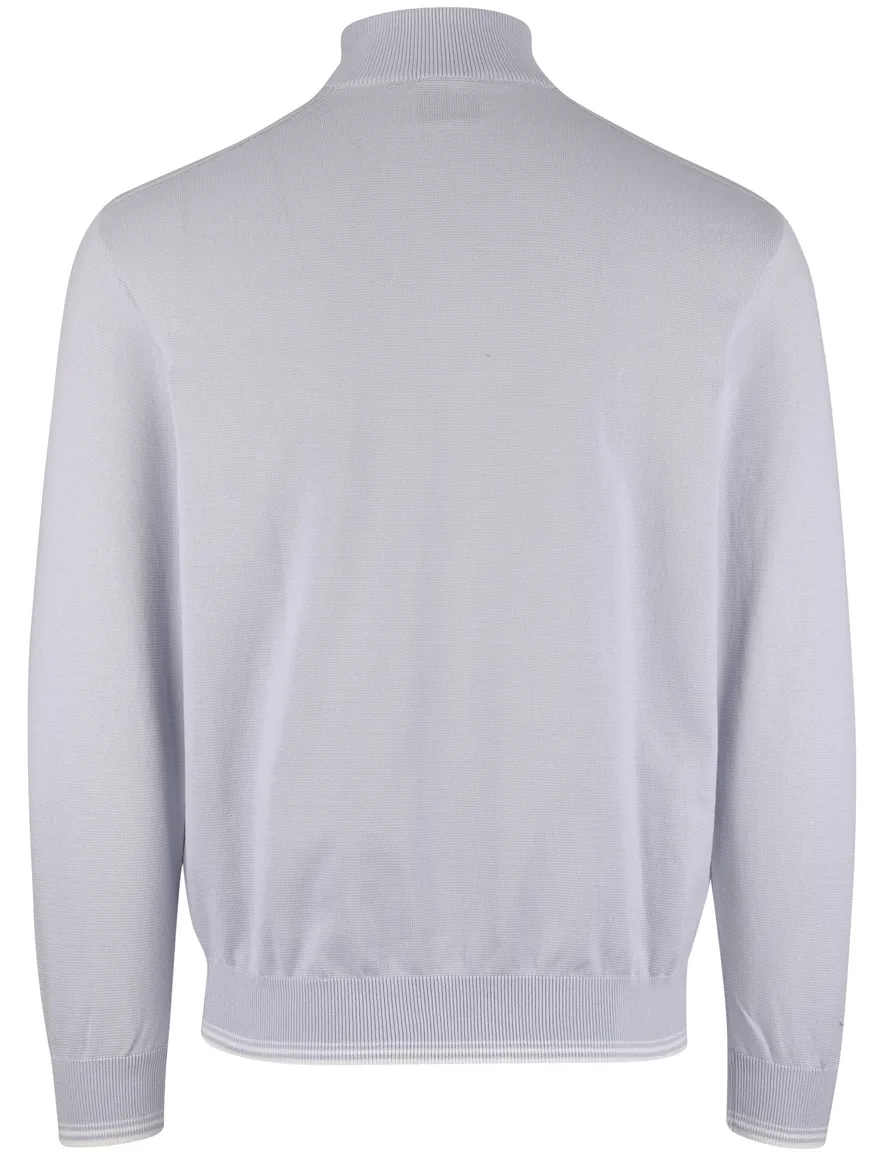 Lichtblauw trui Paul & Shark half zip normale fit