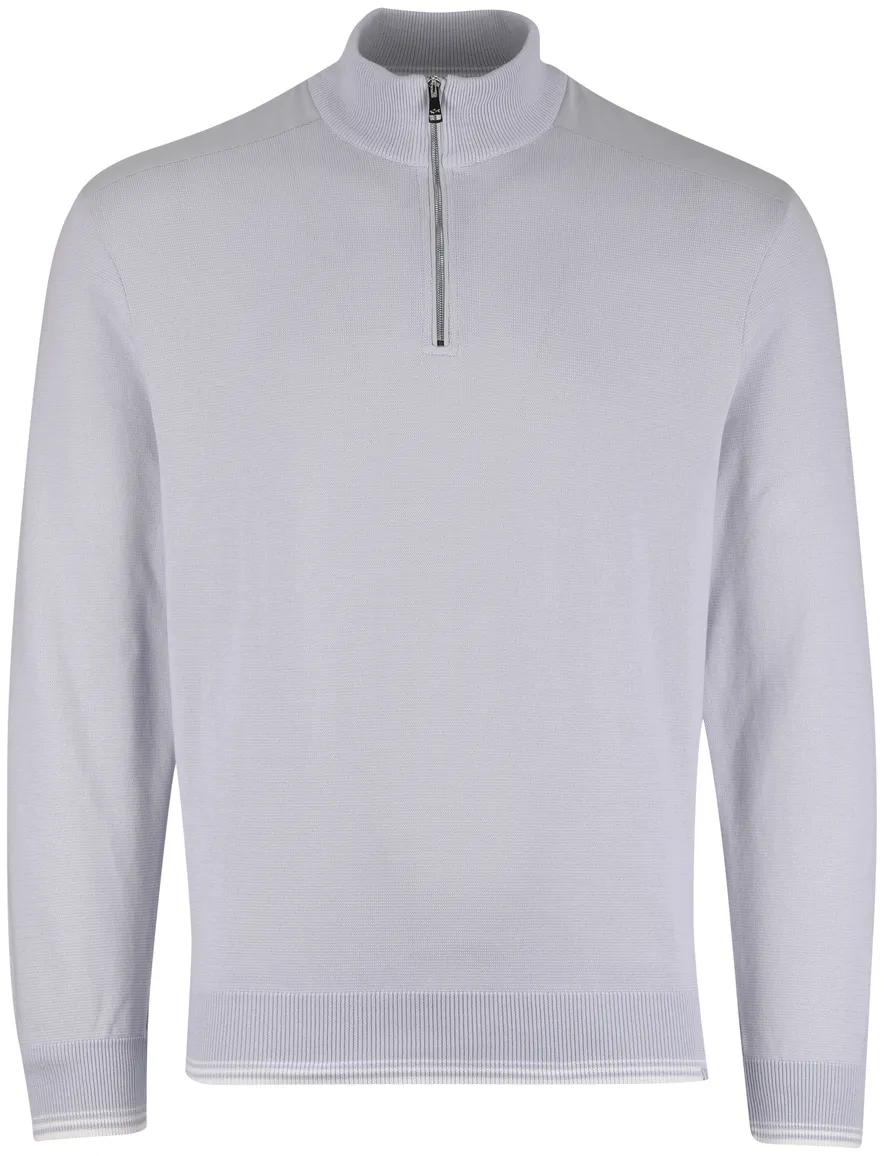 Lichtblauw trui Paul & Shark half zip normale fit
