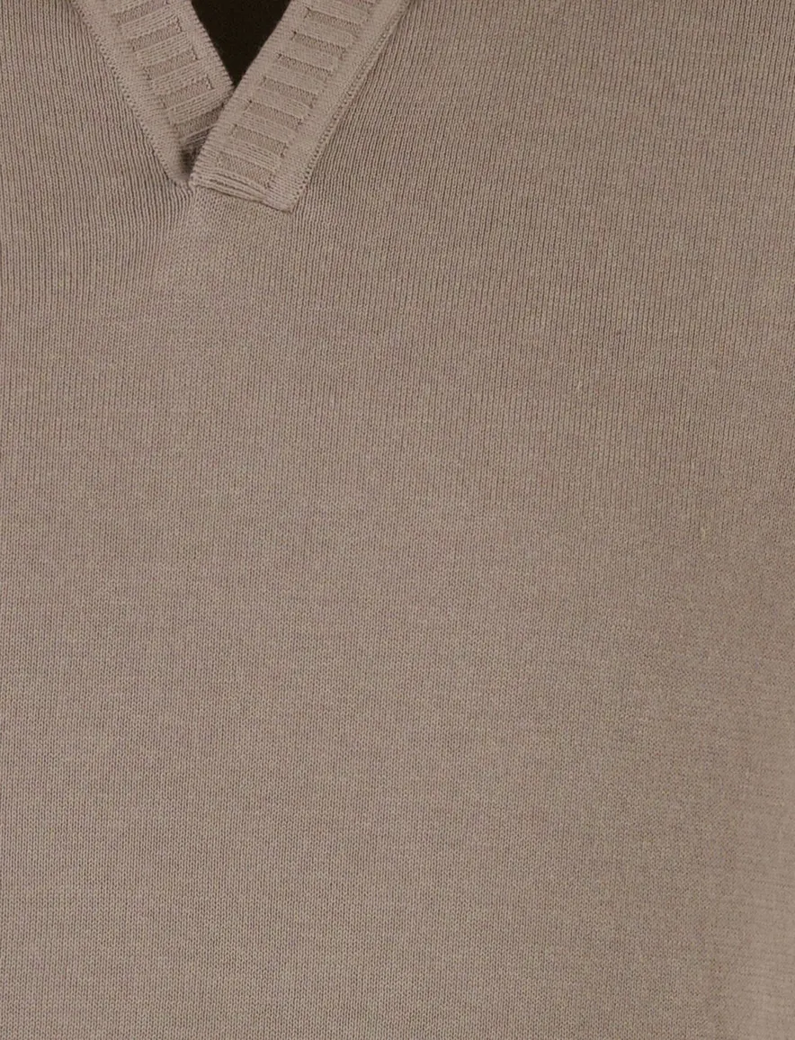 Fresco Paul & shark polo wijde fit bruin