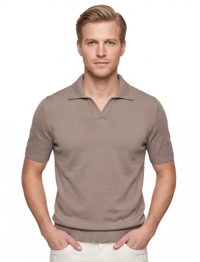 Paul & Shark Fresco Paul & shark polo wijde fit bruin