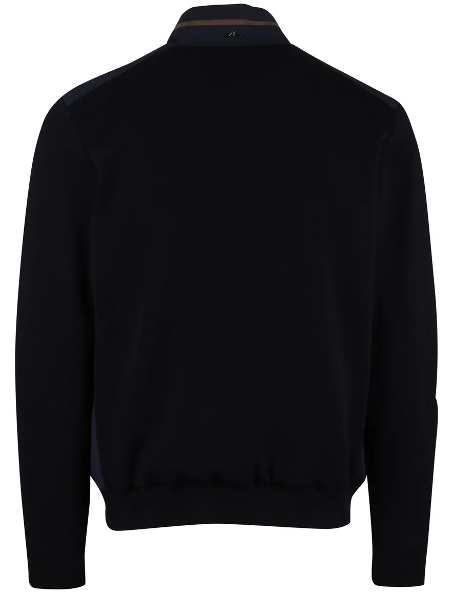 Paul & Shark windjack donkerblauw tussenjas met boord