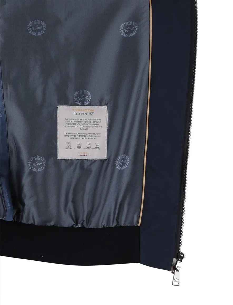 Paul & Shark windjack donkerblauw tussenjas met boord