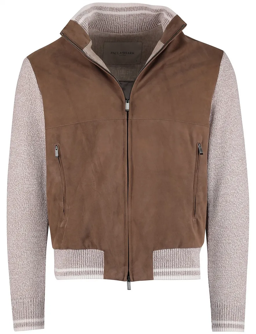 Paul & Shark vest beige katoen wijde fit