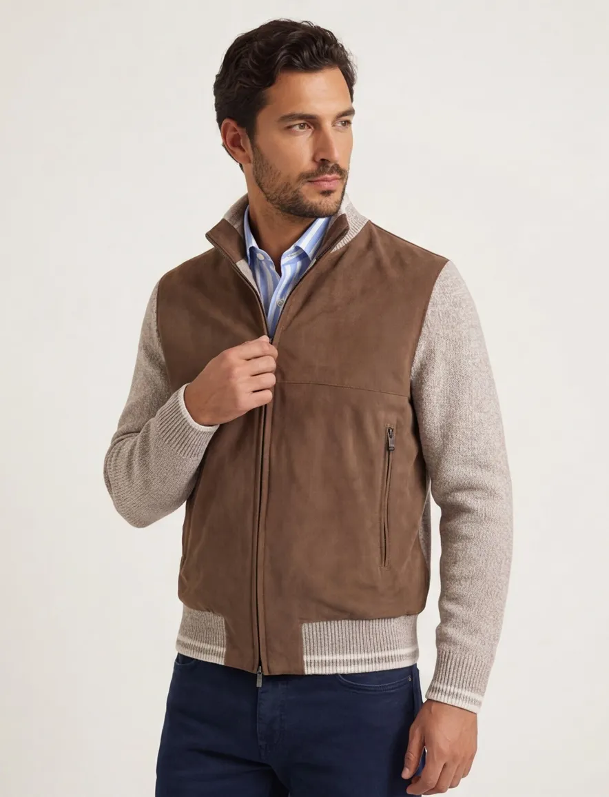 Paul & Shark vest beige katoen wijde fit
