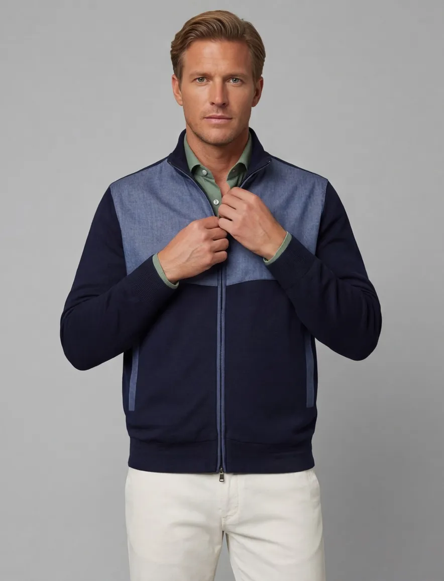 donkerblauw vest Paul & Shark normale fit