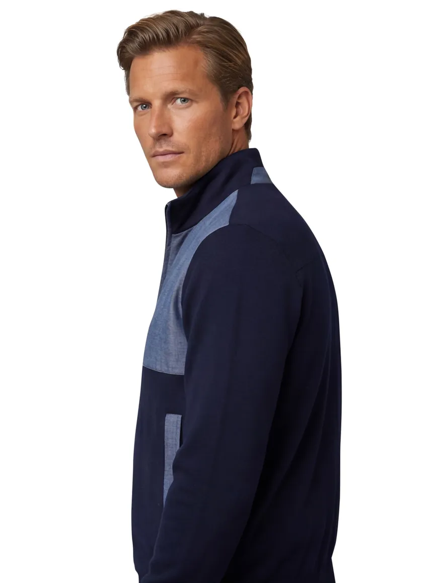 donkerblauw vest Paul & Shark normale fit