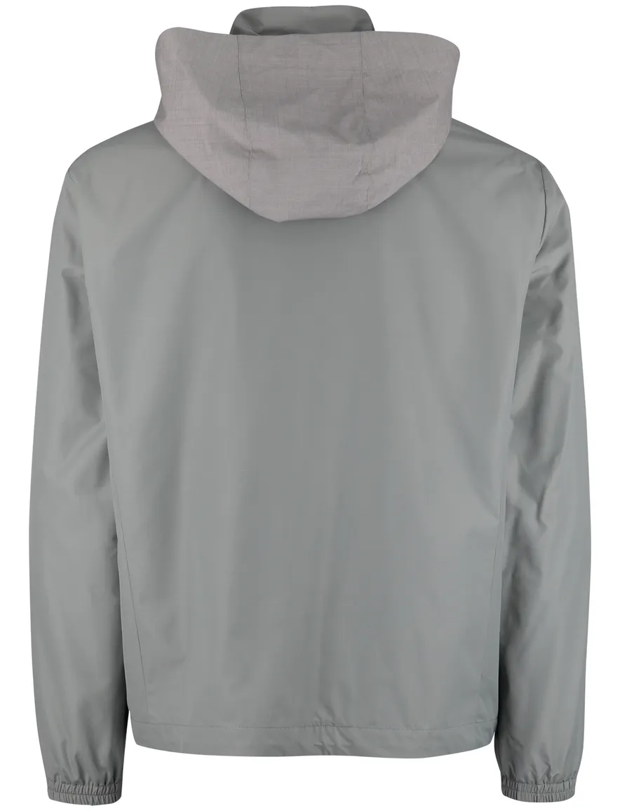 Groen windjack Paul & Shark tussenjas met capuchon