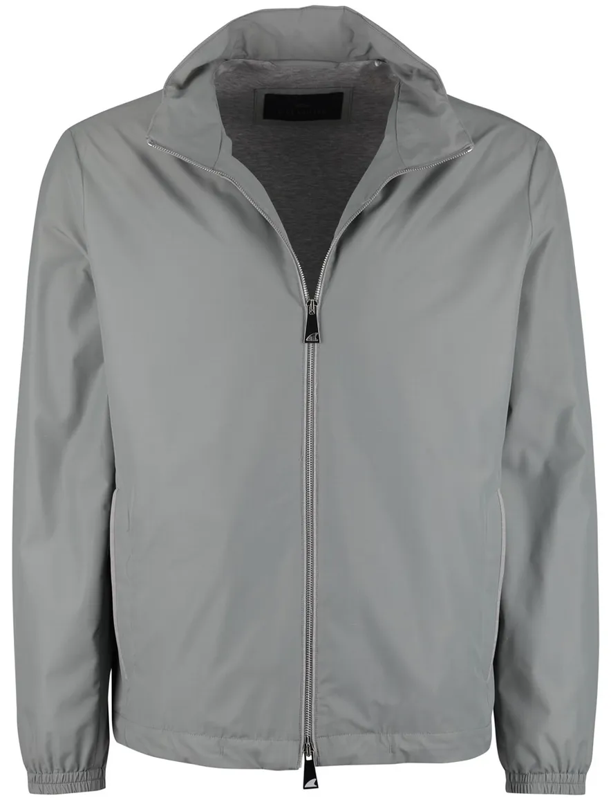 Groen windjack Paul & Shark tussenjas met capuchon