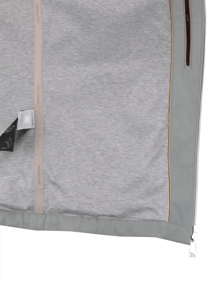 Groen windjack Paul & Shark tussenjas met capuchon