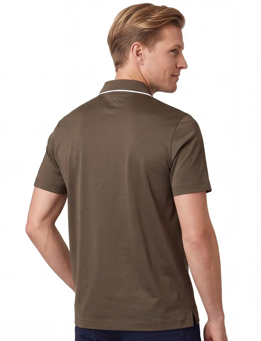 Paul & Shark poloshirt bruin
