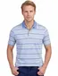 Paul & Shark gestreept poloshirt lichtblauw