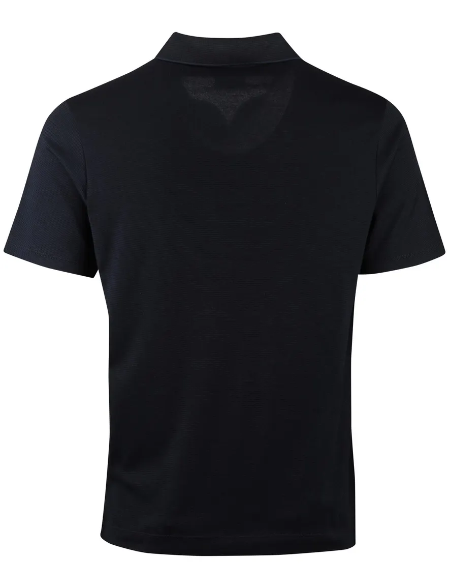 Donkerblauw poloshirt Paul & Shark korte mouw v-hals