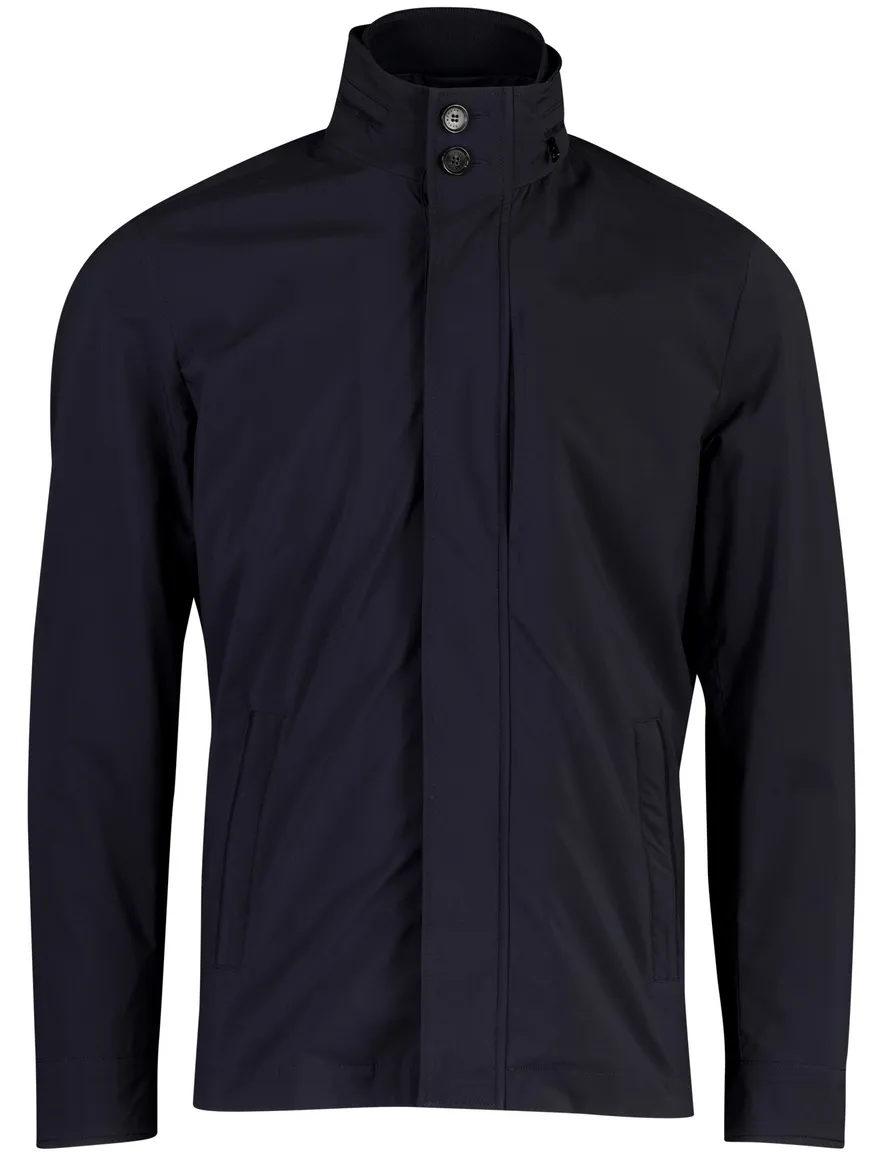 Donkerblauw tussenjas Paul & Shark normale fit afneembare capuchon