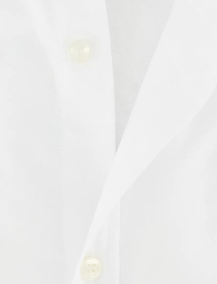 Paul & Shark overhemd korte mouw wit button-down collar