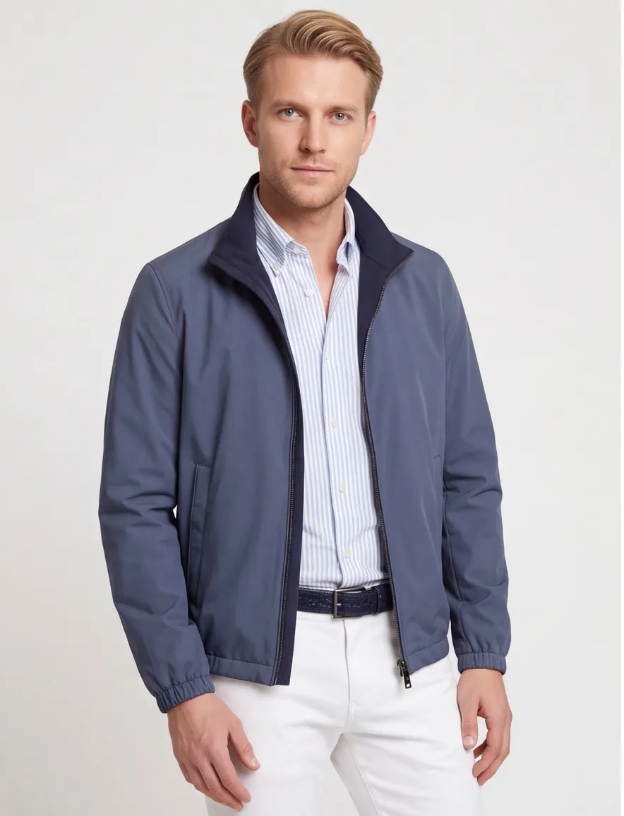 Paul & Shark reversible jas blauw waterafstotend