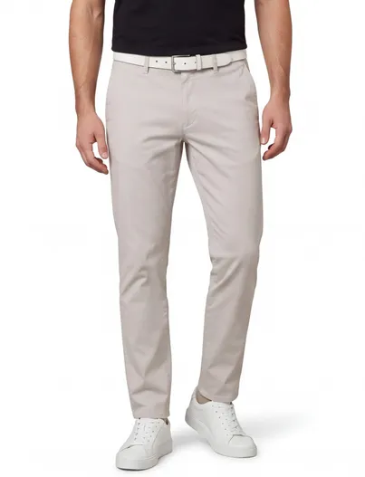 Brax grijs pantalon Brax Fabio zonder omslag normale fit