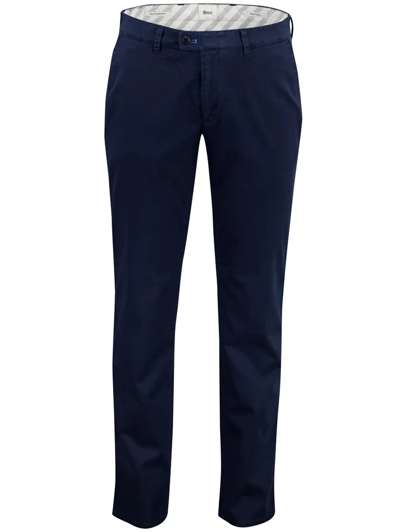 Pantalon flatfront model Brax Fabio donkerblauw