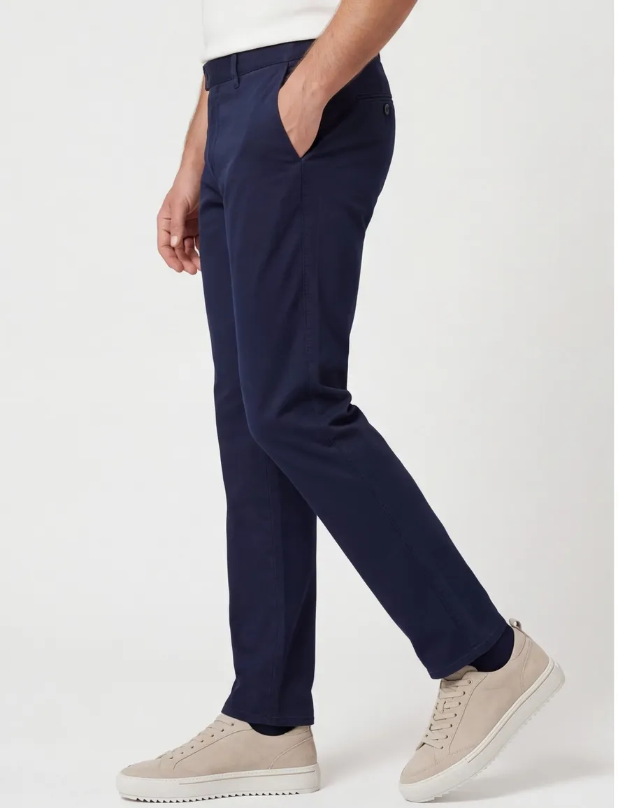 Brax Pantalon Chino donkerblauw Fabio
