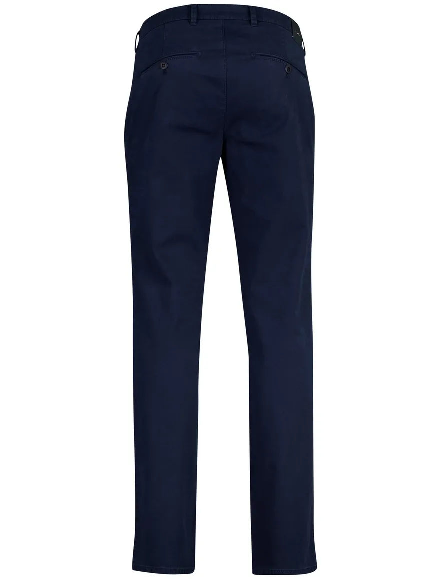 Donkerblauwe pantalon flatfront model Brax Fabio